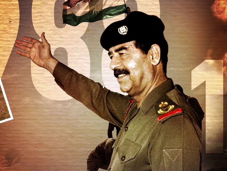 Former President of Iraq Saddam Hussein Poster Portrait Picture Photo Print image 1