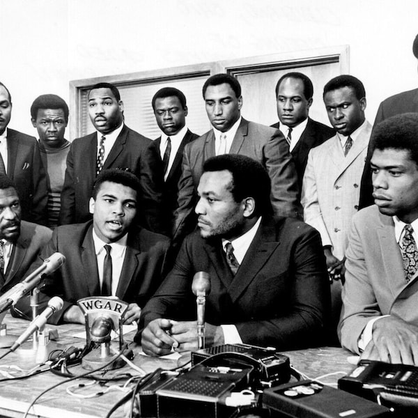 Athletes Jim Brown Mohammad Ali Civil Rights Summit Historic Poster Picture Photo Print