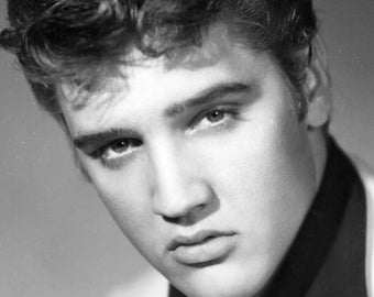 Legendary Singer Musician Elvis Presley Head Shot Portrait King of Rock Classic High Quality Picture Poster Photo Print Poster