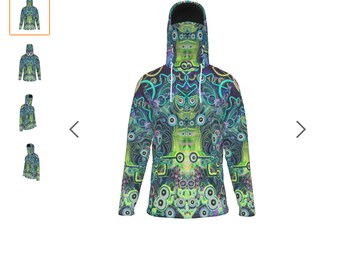 Men's Hoodie with built in mask
