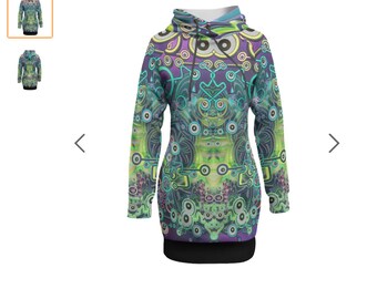 Women's, Micro-fleece long hoodie