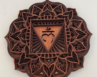 Laser cut chakra  collectable