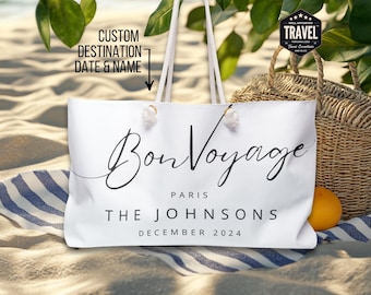 Borsa da spiaggia personalizzata per la luna di miele Borsa da spiaggia personalizzata Regalo per sposi novelli Regali per appena sposati Borsa da spiaggia personalizzata Regali per la doccia per la sposa Luna di miele