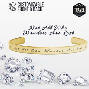 Gold Engraved Bracelet Custom Bracelet Women Engraved Bracelet Cuff Inspiration Quotes Custom Message Cuff Bracelet Handwriting Bangle