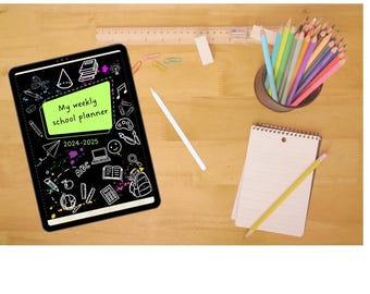 Student&#39;s weekly planner 2024-2025
