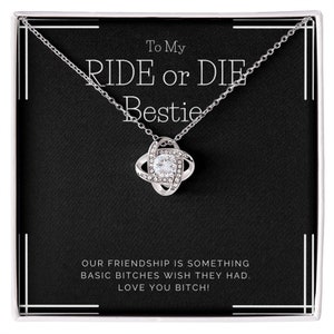 RIDE OR DIE Love Knot Necklace