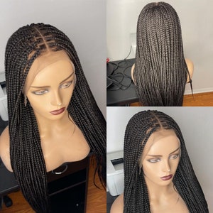 Ready to ship! Knotless braided wig box braids wig braided wig for black women senegalese twists wig box braids wigs