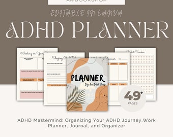 ADHD Mastermind: organizzare il tuo viaggio nell'ADHD, pianificatore di lavoro, diario e organizzatore