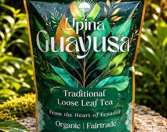 Guayusa Tea - 1 POUND - Organic - Fair-Trade - Bulk-Fine Cut - Upina