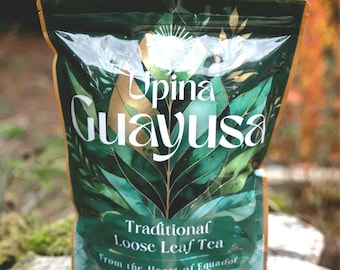 Thé Guayusa - 1 livre - Biologique - Commerce équitable - Vrac - Coupe fine - Upina