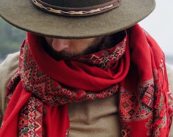 100% Merino Wool Shawl ~ Premium Handmade