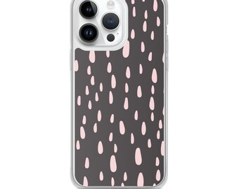 Pink Raindrops iPhone Case