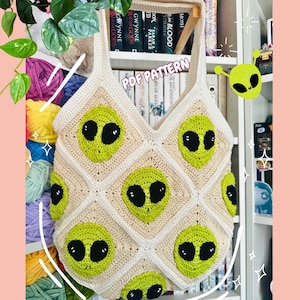 Alien Tote Bag - Crochet Pattern
