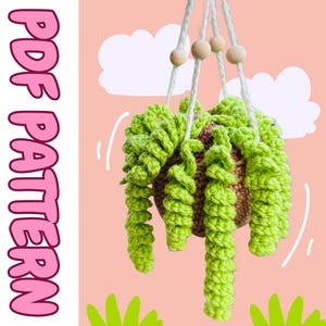 Crochet Hanging Plant Pattern - Beginner Friendly Amigurumi Plant!