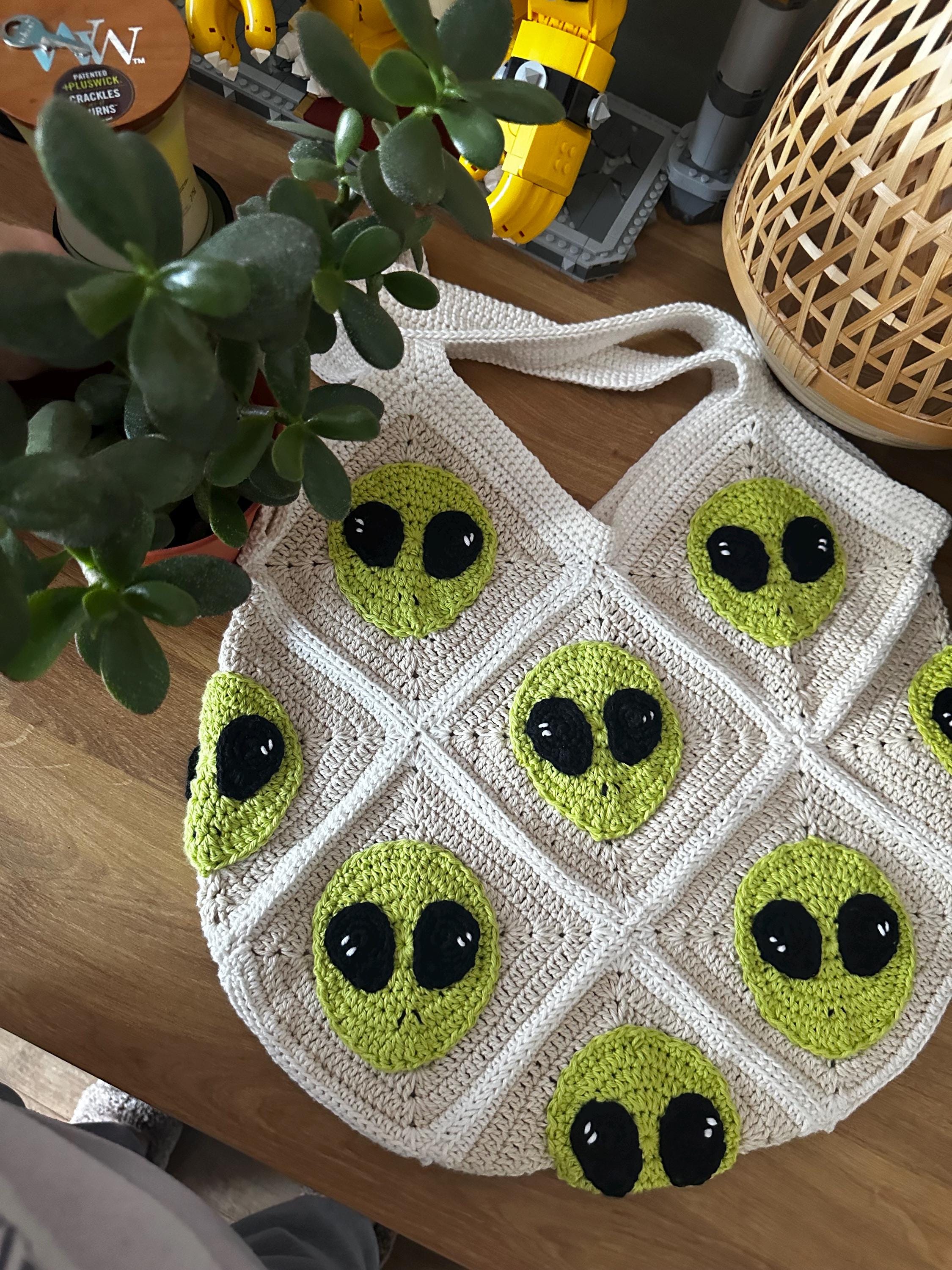 Alien Tote Bag - Crochet Pattern - Etsy