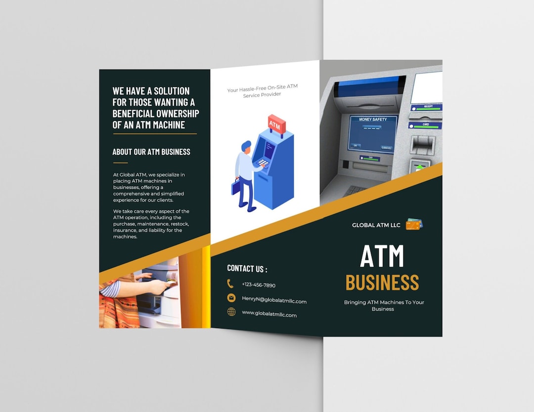 ATM Business Owner Brochure Editable ATM Brochure ATM Marketing ATM Business Owner Brochure Editable ATM Brochure ATM Marketing