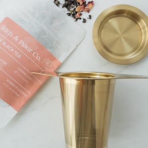 Steel Tea Infuser | Loose Leaf Tea & Coffee Fine Mesh Strainer