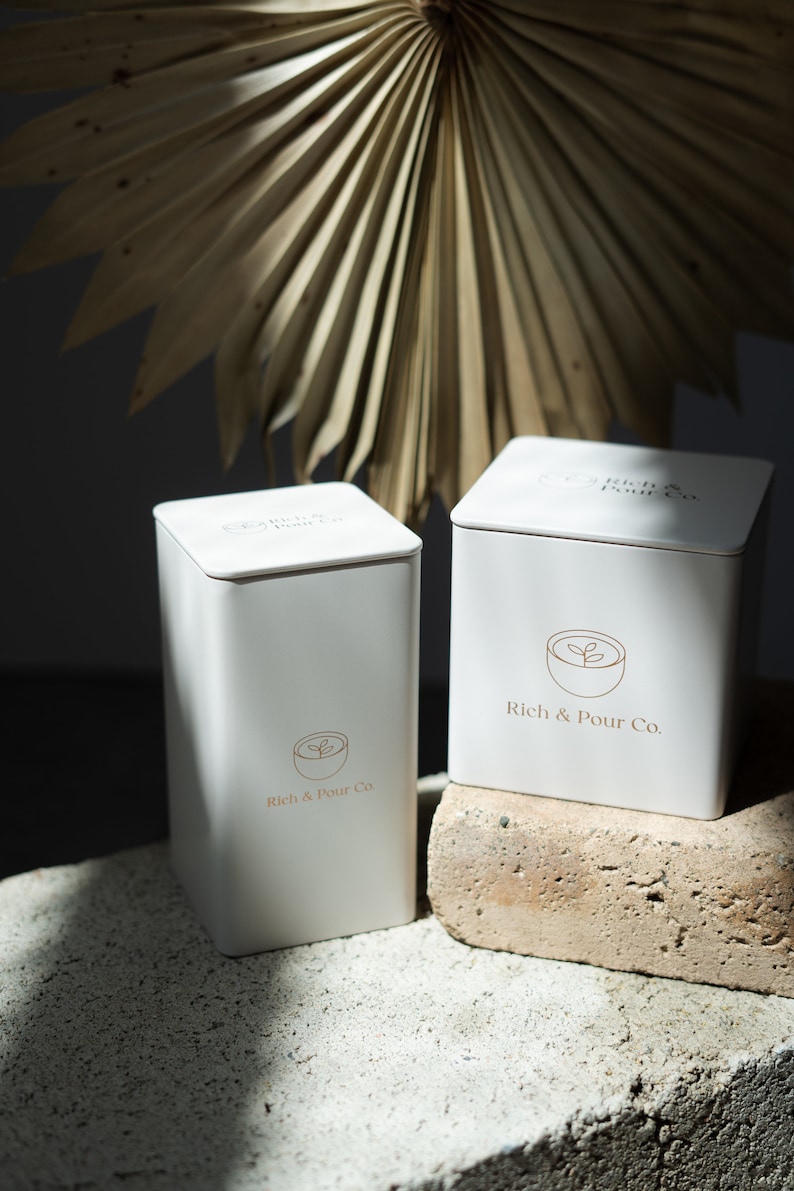 Tea Storage Tins Etsy