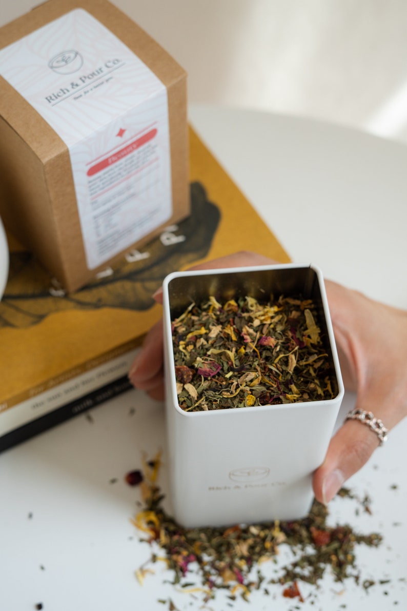 Tea Storage Tins Etsy