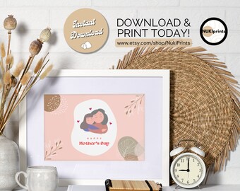 Cute Mother's Day Card , Happy Mother's Day Card, for Mother, Printable