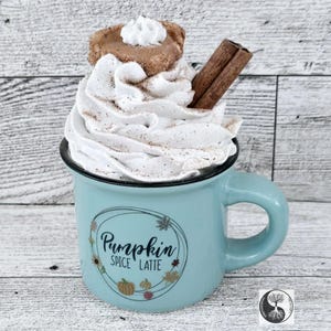 Mini Fall Pumpkin fake bake mug
