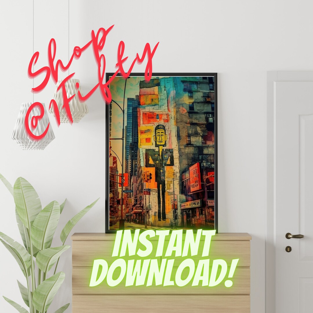 Instant Download Printable Ai-generated Abstract Digital Wall - Etsy