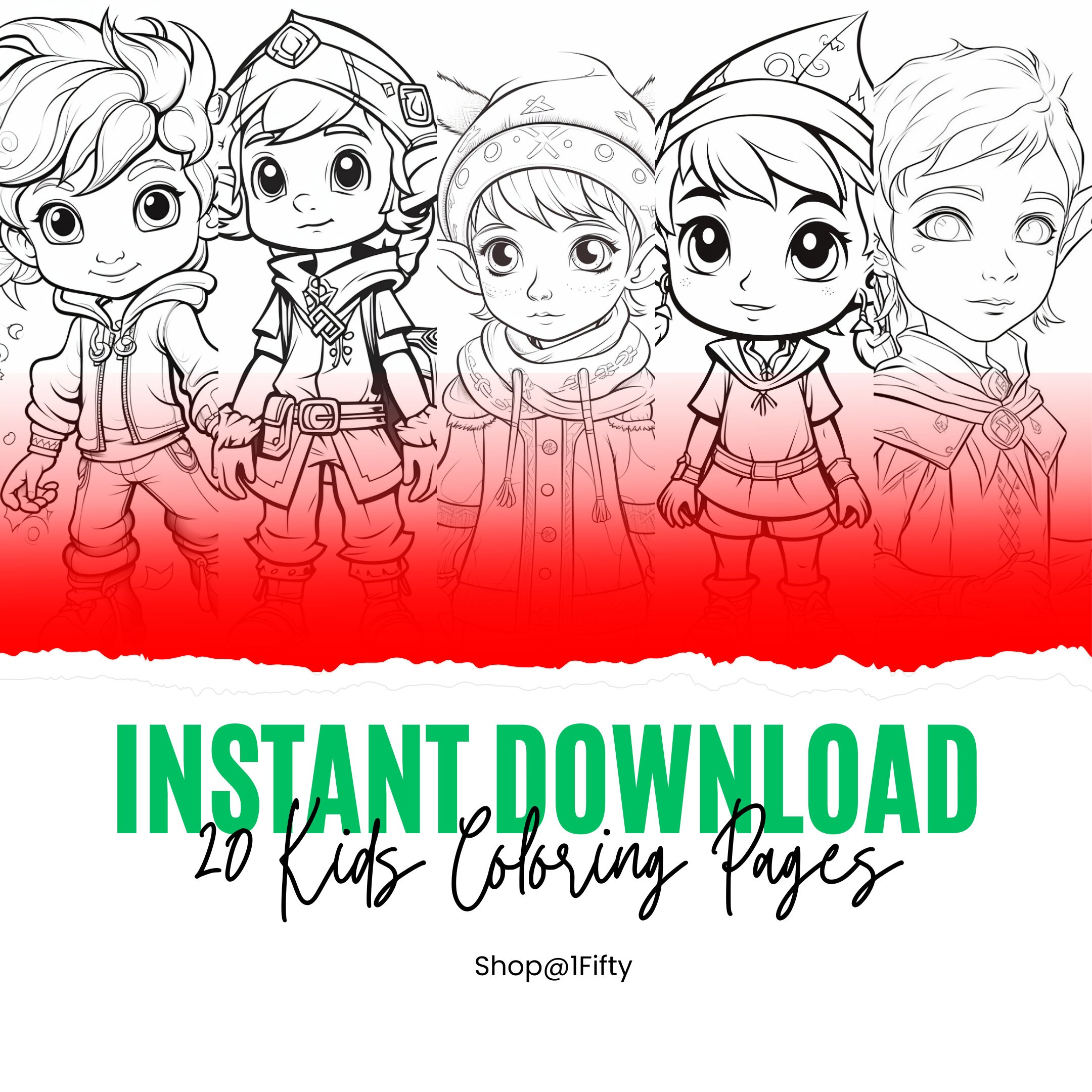 Free Elf Coloring Printables