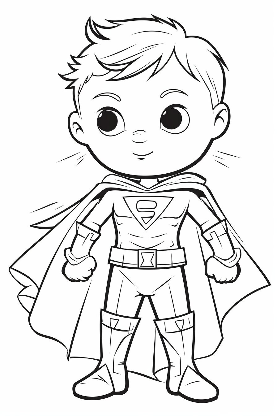 Super Heroes Coloring Pages for Kids Instant Download - Etsy