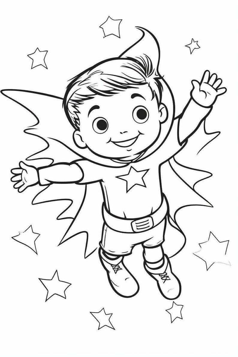 Super Heroes Coloring Pages for Kids Instant Download Printable ...