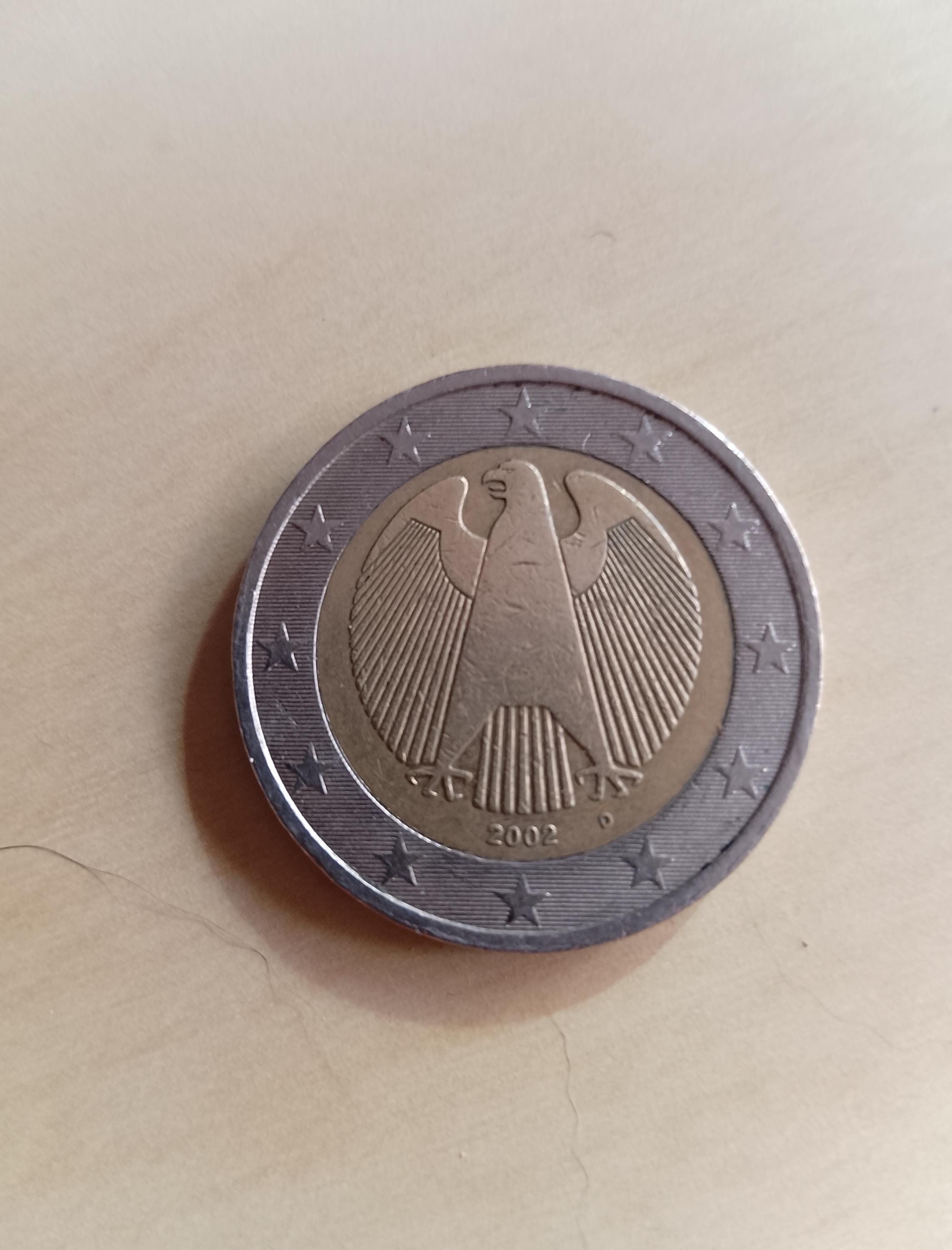 ベルギー　２ユーロ　ブランク硬貨　刻印無し Belgian-2-Francs-Coin-Albert-I