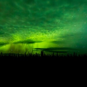 Alaska Northern Lights Milky Way, Canvas Print, Acrylic Print,  Aluminum Metal Prints, Photo Print, Wall Decor, Nature Wall Art Decor