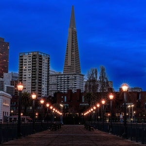 Pier 7 San Francisco Transamerica Canvas, Acrylic,  Aluminum Metal Print, Paper Print, Wall Art Decor, Nature Decor
