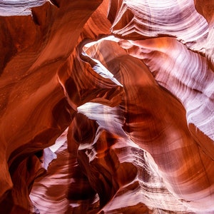 Obere Antelope Slot Canyon Seite Arizona Leinwanddruck, Acryldruck, Aluminium Druck, Fotodruck, Wand Kunst Dekor, Natur Dekor