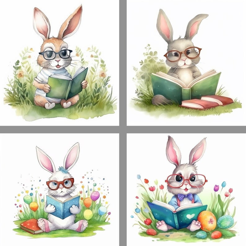 Bunny Design Bundle, Rabbit Illustration Bundle, Crafting Bundle ...