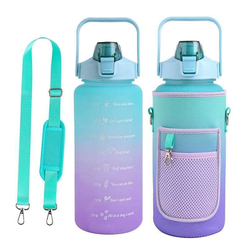 Gym Water Bottle Pouch -18-40 oz Water Bottle Holder for Running, Walking,  Workout - Cell Phone Holder Caddy, Accessory Pockets for Keys and Cards