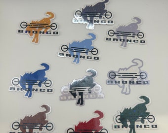 Buck Buck Bronco Bucking stickers Set of 10 Glitter holographic