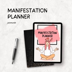 Digital Manifestation Planner Template | Break Limiting Beliefs | Gratitude Journal & Intention Setting