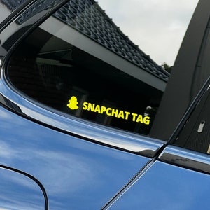 Personalized Snapchat Sticker | Social Media Tags | AlphaStick.nl