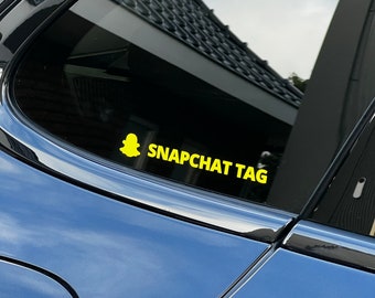 Personalized Snapchat Sticker | Social Media Tags | AlphaStick.nl