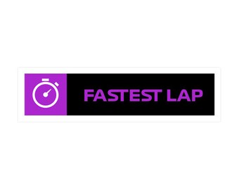 Formula One - Fastest Lap - Vinyl Waterproof Sticker | Formula 1 | Stickers | Vinyl | Car Stickers | AlphaSim.eu