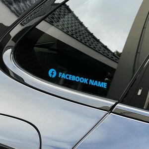 Personalized Facebook Sticker | Social Media Tags | AlphaStick.nl