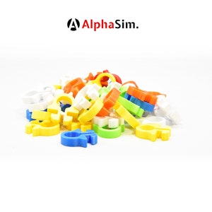 Cable Management Clip for Sim Rig - Rounded | Sim Racing | Sim Rig | Accessories | 4040, 4080 Extrusion | AlphaSim.eu