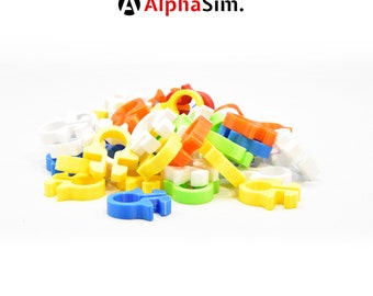 Cable Management Clip for Sim Rig - Rounded | Sim Racing | Sim Rig | Accessories | 4040, 4080 Extrusion | AlphaSim.eu