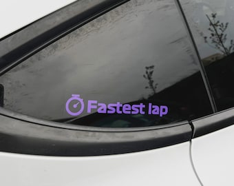 Formula One - Fastest Lap - Vinyl Waterproof Sticker | Formula 1 | Stickers | Vinyl | Car Stickers | AlphaSim.eu