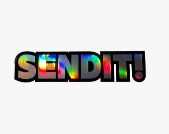 Send It Car Decal | Waterproof Sticker for Car, Windows, Laptop, Bottles and More | AlphaStick.nl