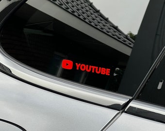 Personalized YouTube Sticker | Social Media Tags | AlphaStick.nl