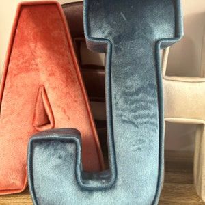 Velvet Fabric Letters - Etsy