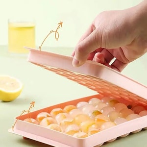 1 Pc Round Ice Cube Mold with Lid
