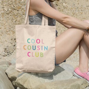 Cool cousin club fourre-tout cadeau nièce grande cousine chemise meilleure nièce chemise nouvelle grande soeur promue cousine, cadeau pour cousine nouveau bébé cadeau mignon