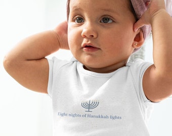 Hanukkah bodysuit, First Hanukkah Baby Clothes, cute Hanukkah Baby Outfit, 1st Chanukah Outfit, Jewish Baby Clothes, baby junicorn bodysuit